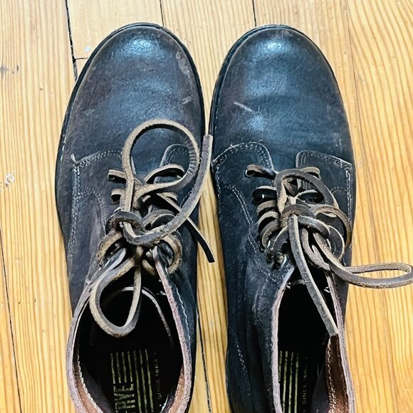 Frye Sabrina 6G Dark Brown Lace Up Combat Boots 9 - Picture 2 of 8